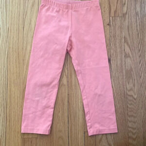 Tea Collection crop legging sz 7 salmon pink color elastic waist great condition